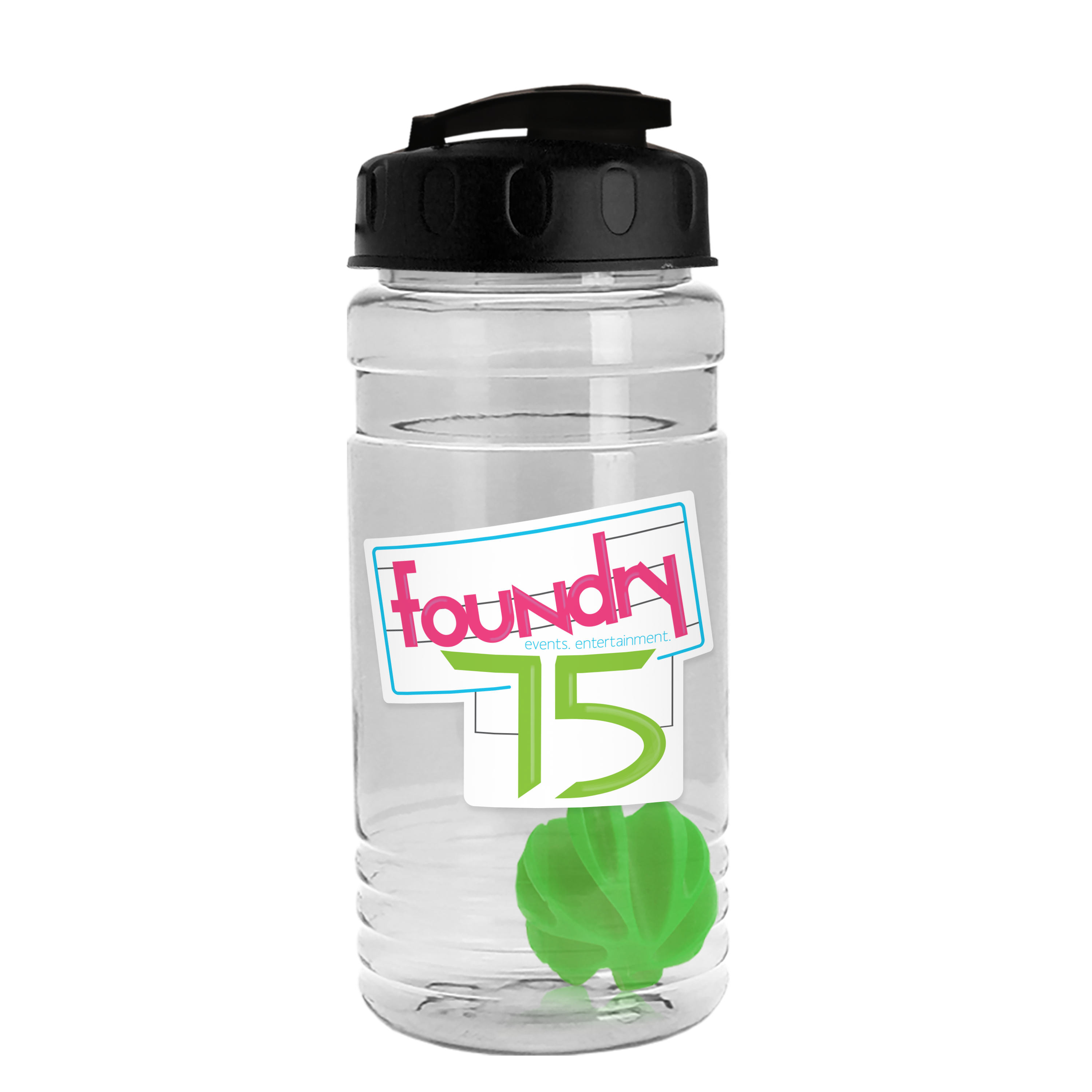 Garyline® Groove Tritan® Shaker Bottle with Flip-Top Lid and Mixing Ball, 20 oz. — view 24